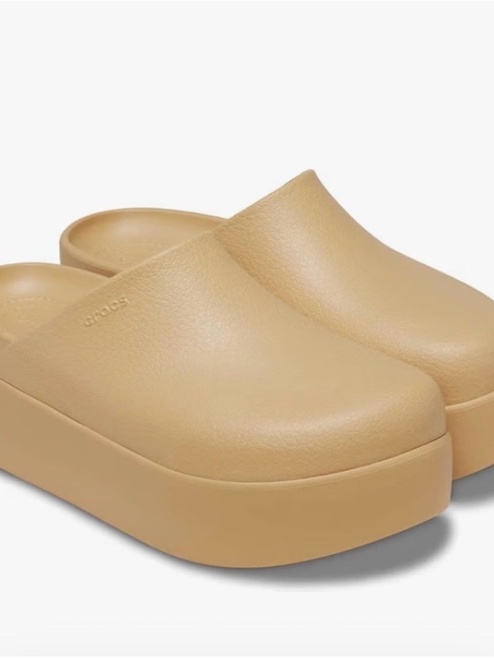 CROCS Women’s Platform Clog — Tan